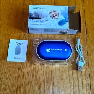 Pebble double sided Blue Hand Warmer : new